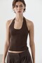 Halter yaka triko bluz - 2