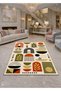 Sdt Shape Theme Patterned Modern Woven Base Decorative Carpet Sdt1654 - 3