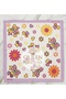 Purple Flower Bow Heart Pattern Cotton Fabric Bandana Kerchief Neck Collar Scarf Children's Hair Band Accessory - 3