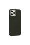 iPhone 12 Pro Max Compatible Case Asian Leather Silicone - Dark Green - 2