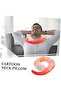 Travel Neck Pillow Cute Simulation Shrimp Meat Design Portable Neck Support - 6