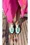 Aqua Gem Turquoise Jelly Sandals - 2
