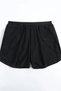 Women's Black Modern Cut Skirt with Slits, Stylish Look, Swim Shorts - 7