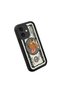 iPhone 16 Plus Compatible High Quality Cartoon Printed Shockproof Black Silicone Case - 3