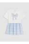 Vizyon New Season Bow Embroidered Girls' Dress - 3