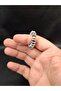 Silver Color Natural Hematite Stone Minimal Finger Rosary & Ring New Generation Pocket Rosary - 2