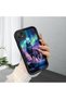 Realme C21 Compatible Wolf Black Pattern Camera Protective Case Silicone Couple Phone Case