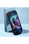Realme C21 Compatible Wolf Black Pattern Camera Protective Case Silicone Couple Phone Case - 2