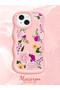 iPhone 14 Compatible Case Camera Protector Pink Silicone Couple Phone Case Floral Pattern - 2