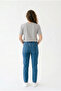 Women's Beige Regular Full-Fit Cotton Combed Cotton Crew Neck T-Shirt - 5
