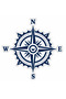 Caravan Sticker Compass 90 cm Diameter, with Transfer Paper - 2
