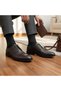 Men's Classic Shoes Made of Patent Leather and Matte Leather with Laces and Pvc Soles, Suitable for Bridal Suits and Suit Bottoms. - 2