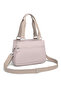 Medium Size Multi-Pocket Waterproof Lightweight Crinkle Fabric Women's Shoulder Bag Sand - 3
