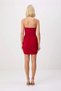 Women's Sleeveless Degaje Collar Bodycon Mini Dress Ruching Detailed Knitted Fabric Relaxed Fit Casual Modern - 5
