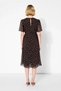 Women's Plus Size Angel Sleeve Crew Neck Midi Chiffon Lined Woven Dress Polka Dot Casual Comfortable - 5