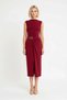 Women's Bodycon Midi Dress Sleeveless Boat Neck Accessory Detailed Sample Fabric Elegant Night Daily Casual - 4