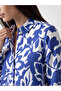 Blue Floral Women's Shirt Tunic - 3