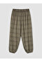 Lcw modest elastic waist plaid women's jogger pants - 5