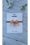 Salmon Color Linen Ribbon Baby Bandana - 2