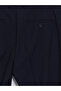 Navy Blue Standard Fit Pleated Men's Fabric Trousers - 8