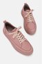 Women's Powder Nubuck Genuine Natural Leather Lace-Up Sneaker Shoes, Size 36-41 - 3