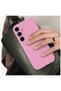 Samsung Galaxy S26 Compatible Case with Velvet Inside, Erasable Launch Silicone Case Pink - 2