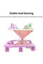(gg116)Music and Light Baby Walker Foldable Height Adjustable Baby Walker with Wheels Infant Walker Anti-Fall Baby Walker for 6-18 Months Boys and Girls (Pink) - 3