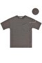 Basic T-Shirt with Front Pocket for Ages 10-13 - Brown