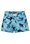 Shark Printed 2-5 Years Old Swim Shorts - Blue - 2