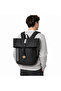 Expandable Roll Top Backpack 600D Waterproof Polyester, Laptop Backpack Fits 15 Inch Laptop, Padded Straps, Reflective Front Pocket, Black - 5