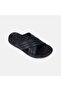 Men's Black Desacomfort Cross-Strapped Leather Slippers - 7