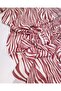 Cream Burgundy Wrinkled Jersey Fabric Thin Flexible Soft Blouse & Dress Material 145X185Cm - 3