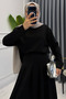 Modal Fabric Pleated Long Skirt Muslim Women's Suit 1213 - 2