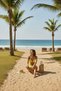 Women's Highlighted Shorts, Elegant Bikini Set with Waist and Neck Tie Detail, Special Design - 4