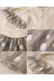 Girl's Ecru Gray Polka Dot Tulle Skirt Set - 3