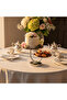May Flower 2-Tier Round Wooden Cake Stand | Silver Stainless Steel Base | 25×20 cm - 3