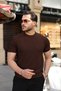 Men's Crew Neck Striped Knitwear T-Shirt - 2