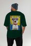 36 Cats for the Sake of Cats Printed Green Oversize T-Shirt 100% Cotton Unisex Cat Lover Premium Design - 4