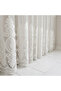 ستارة تول مطرزة بنمط دمشقي مطرز 1:3 بكسرات ضيقة - ستارة تول مطرزة بدون الحاجة للكي - لون إكرو - 5