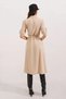 Women's Belted Beige Shirt Dress - 3