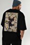 121 Cats for Cat Lovers Printed Black Oversize T-Shirt 100% Cotton Unisex Cat Lover Premium Design - 8