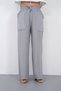 Muslin Palazzo Trousers Women's Summer Loose Wide Leg Casual Comfortable Elastic Waist Pocketed Daily Stylish Trousers - 7