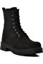 Winter Waterproof Lace-Up Women's Boots Comfortable Fleece-Lined Black Suede Boots