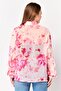 Women Spread Collar Long Sleeve Floral Print Shirt, Multicolor - 4