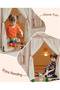 (cl280)Playhouse Play Tent for Kids-Portable with Padded Mat, Star Lights, Carry Bag, Kids Play Tent Indoor & Outdoor, Washable Kids Play House for Toddler - 5