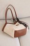 Women's Scarf Shoulder Bag Straw Textured Large Daily Tote Bag En41 Size18 - 4