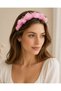 Pink Rose Detailed Adult Crown – Romantic Floral Hair Accessory - 2