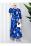 Dream Patterned Full-Length Cotton Jesica Fabric Dress