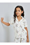 Girls Bunny Print Shirt and Pyjama Set - 2
