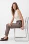 Mink Waist V-Cut Belted Trousers 8404A - 3